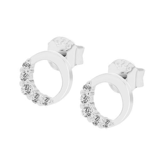 Damen Ohrringe – Ohrstecker aus 925 Silber mit Zirkonia