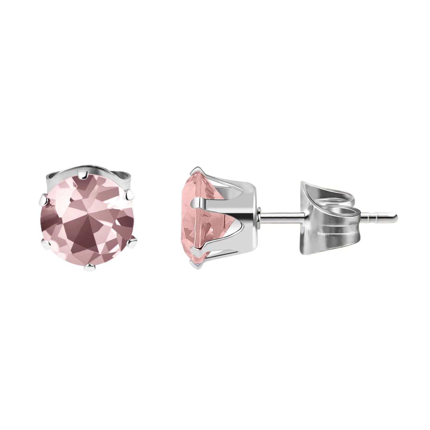 Unisex Ohrringe – Ohrstecker aus Edelstahl mit Zirkonia