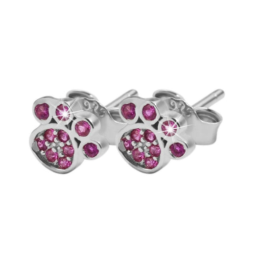 Mädchen Ohrringe – Ohrstecker aus 925 Silber mit Zirkonia