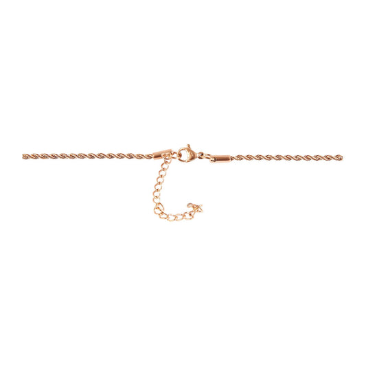 Unisex Halskette – Kordelkette aus Edelstahl 55 cm