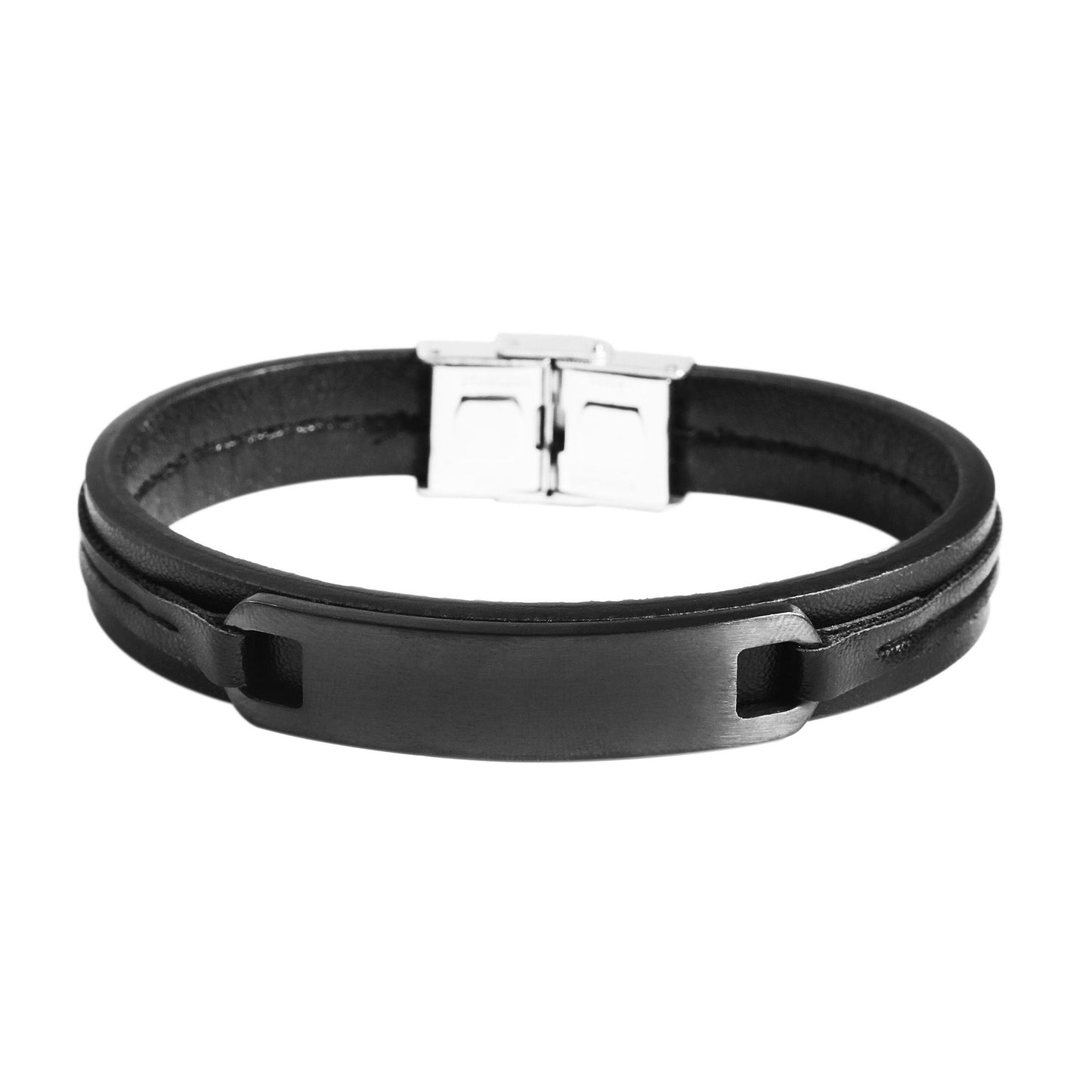 Unisex Armband aus Leder 20,5 cm