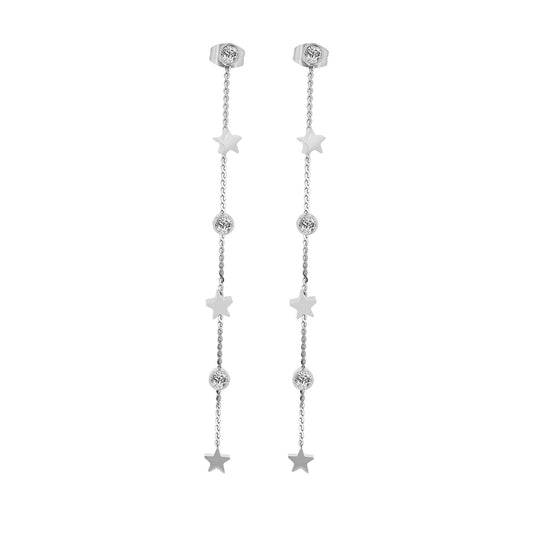 Damen Ohrringe – Ohrstecker aus Edelstahl mit Strass Steinchen