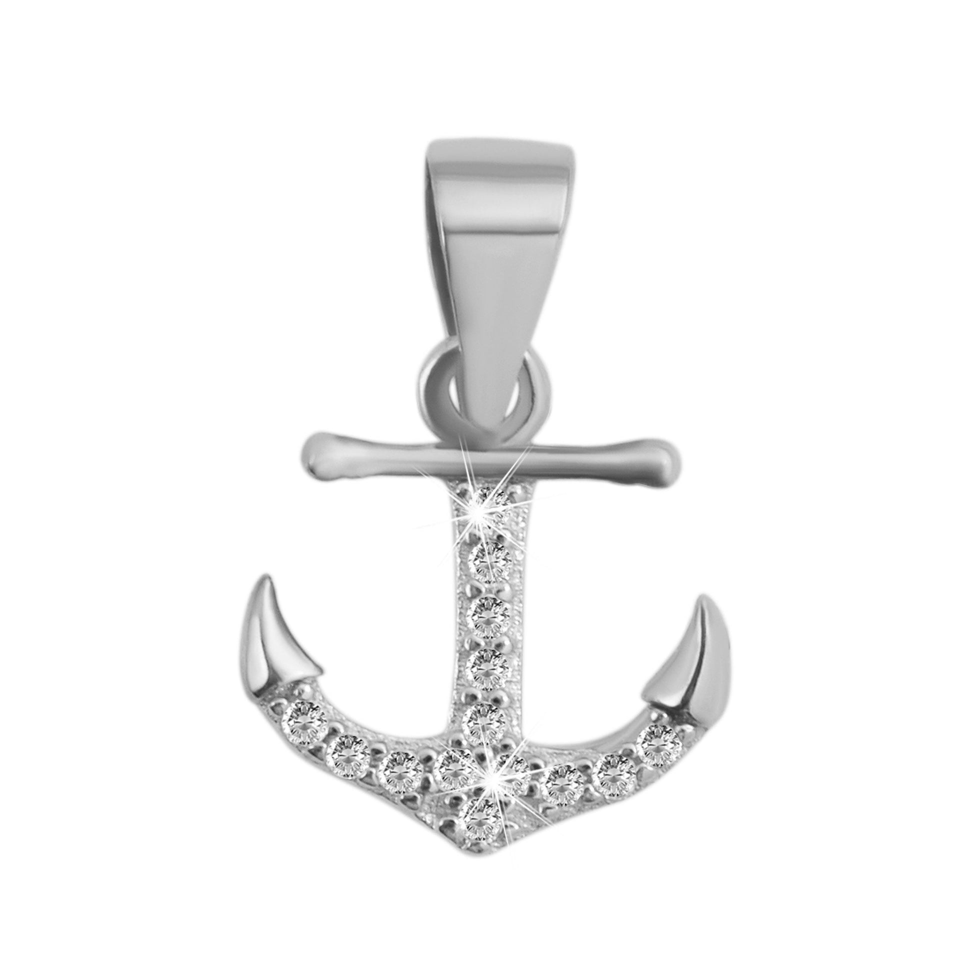 Damen Anhänger aus 925 Silber mit Zirkonia