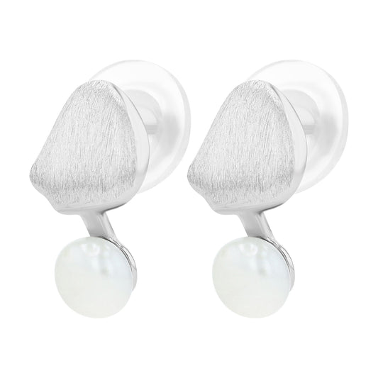 Damen Ohrringe – Ohrstecker aus 925 Silber mit Süßwasserperle