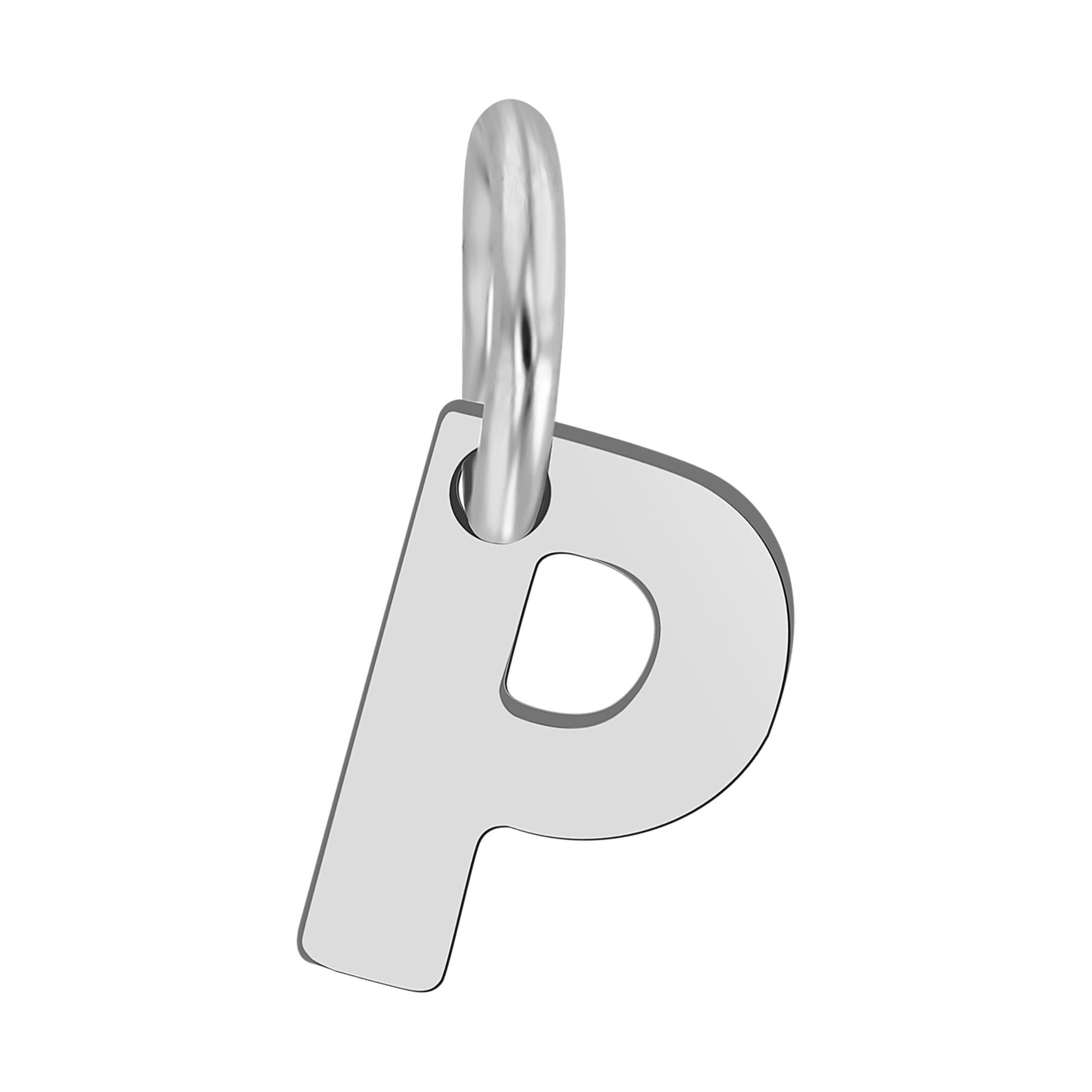 Unisex Anhänger – Buchstabe N Buchstabenanhänger aus 925 Silber