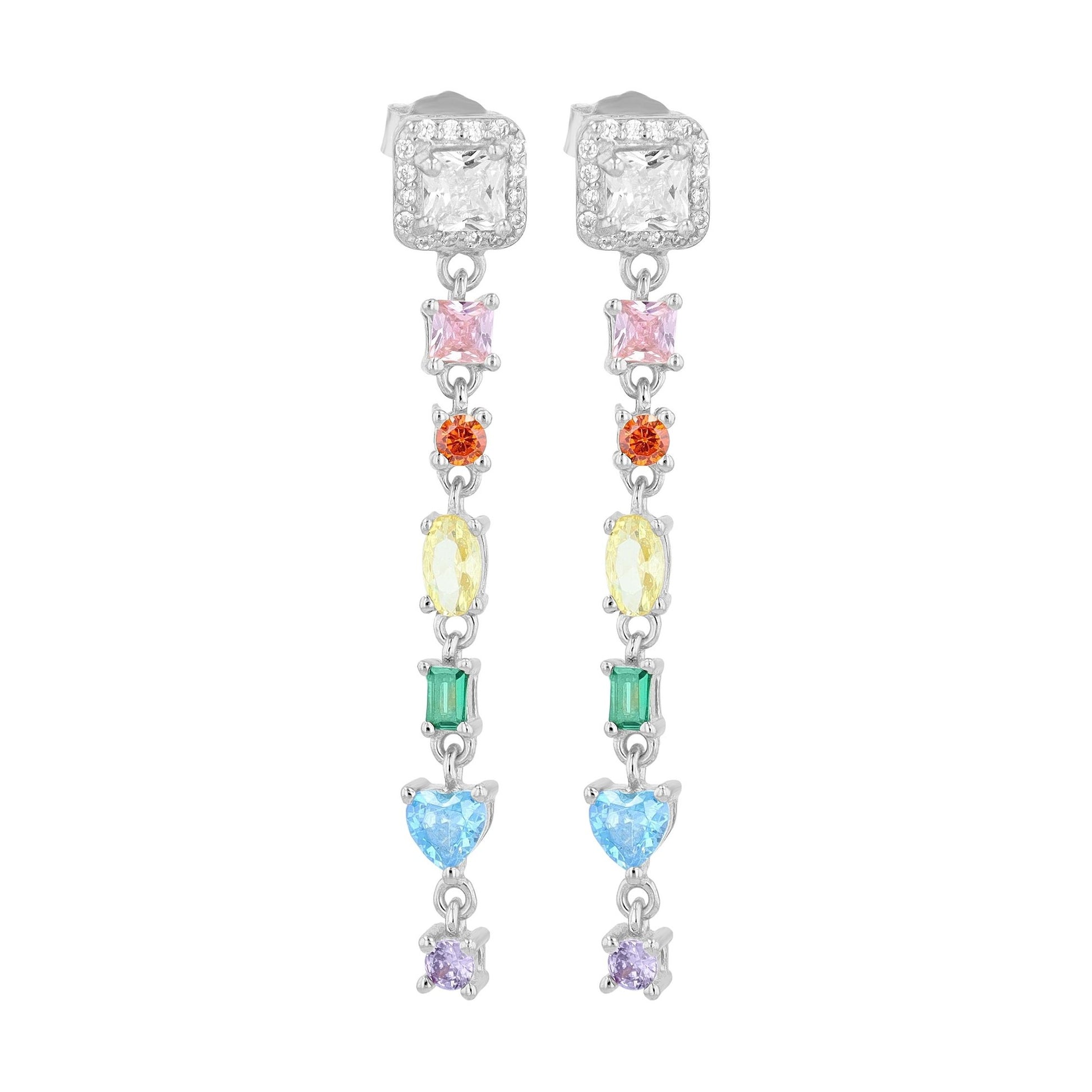 Damen Ohrringe – Ohrstecker aus 925 Silber mit Zirkonia