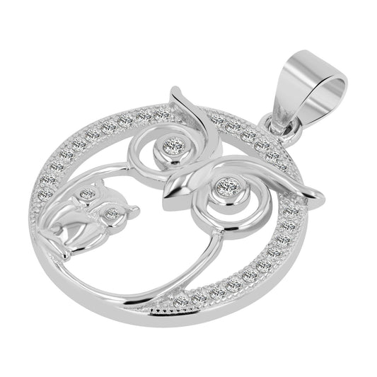Damen Anhänger aus 925 Silber mit Zirkonia