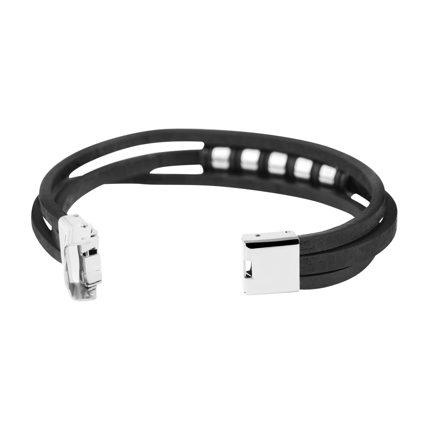Unisex Armband aus Leder 21,5 cm