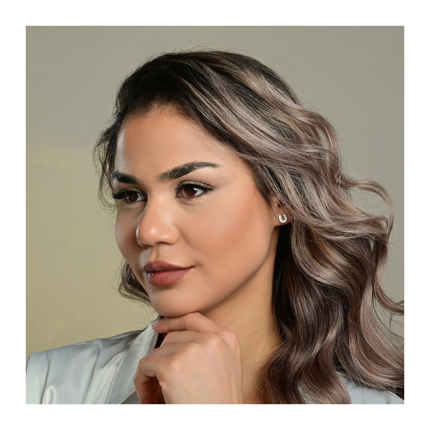 Damen Ohrringe – Ohrstecker aus 925 Silber mit Zirkonia