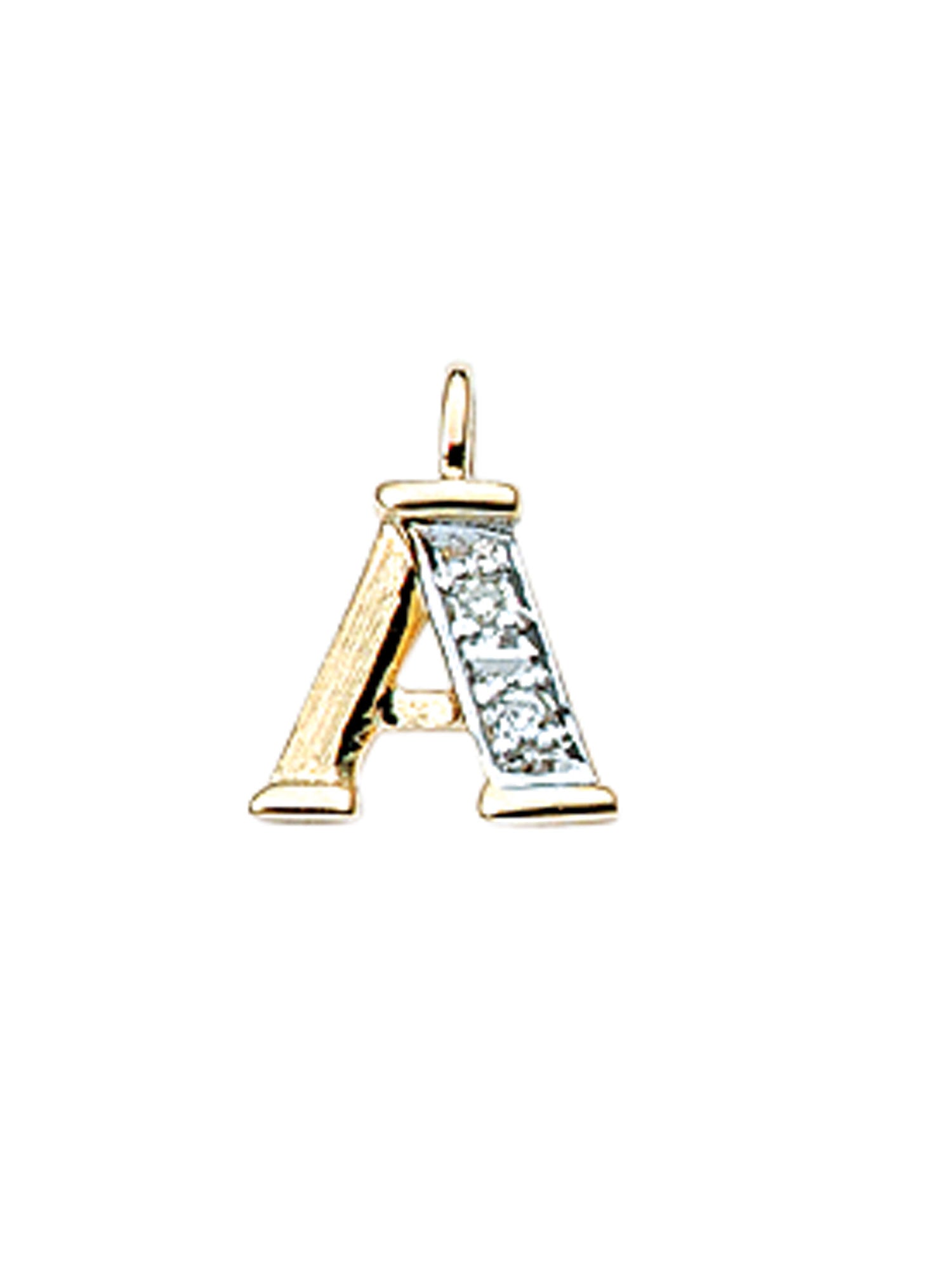 Adelia´s 585 Gold Buchstabenanhänger mit Diamant