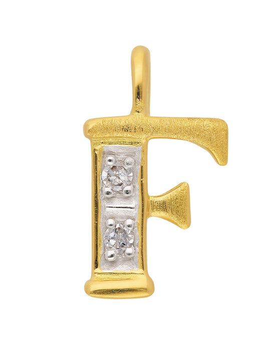 Adelia´s 585 Gold Buchstabenanhänger mit Diamant