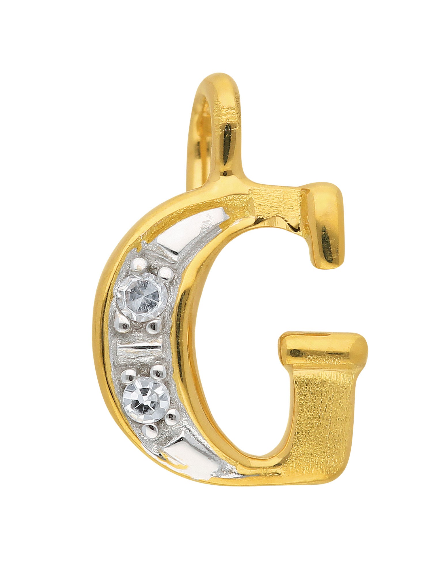 Adelia´s 585 Gold Buchstabenanhänger mit Diamant