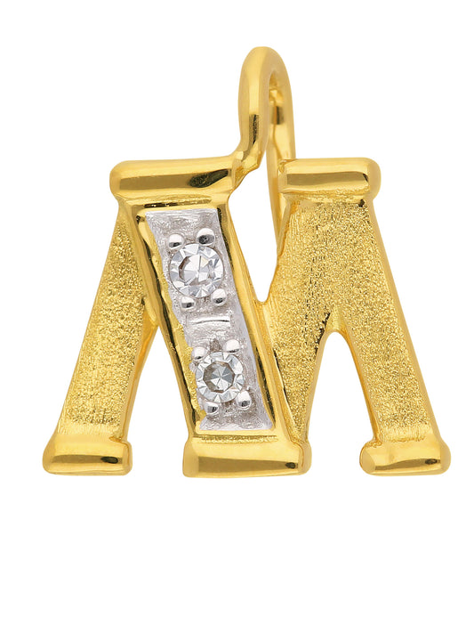 Adelia´s 585 Gold Buchstabenanhänger mit Diamant