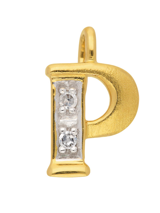 Adelia´s 585 Gold Buchstabenanhänger mit Diamant