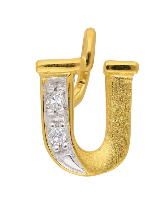 Adelia´s 585 Gold Buchstabenanhänger mit Diamant