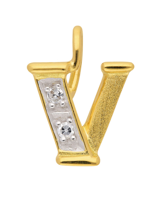 Adelia´s 585 Gold Buchstabenanhänger mit Diamant