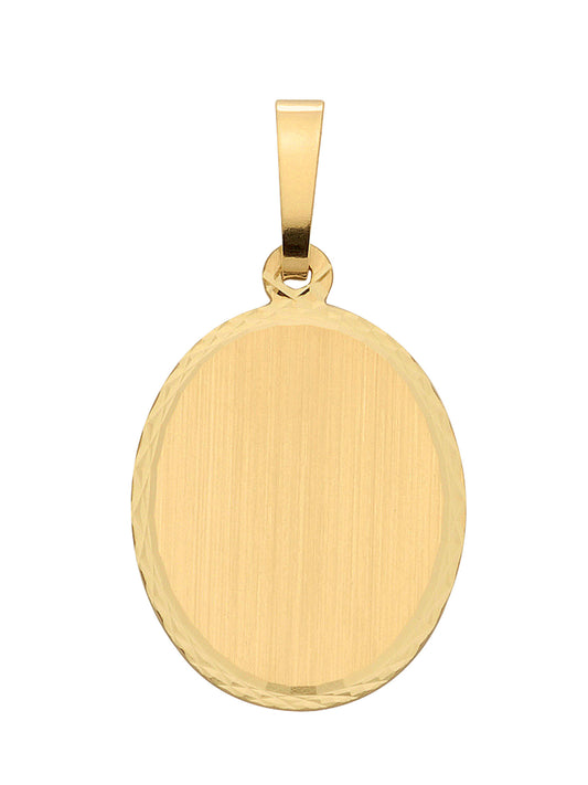 Adelia´s 585 Gold Gravurplatte Anhänger