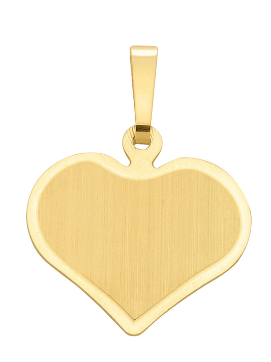 Adelia´s 585 Gold Gravurplatte Anhänger