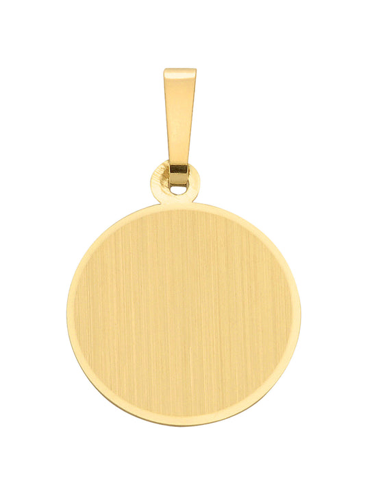 Adelia´s 333 Gold Gravurplatte Anhänger Ø 13,6 mm