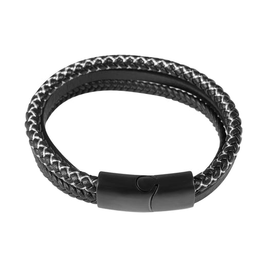 Herren Armband – Lederarmband aus Leder 21 cm