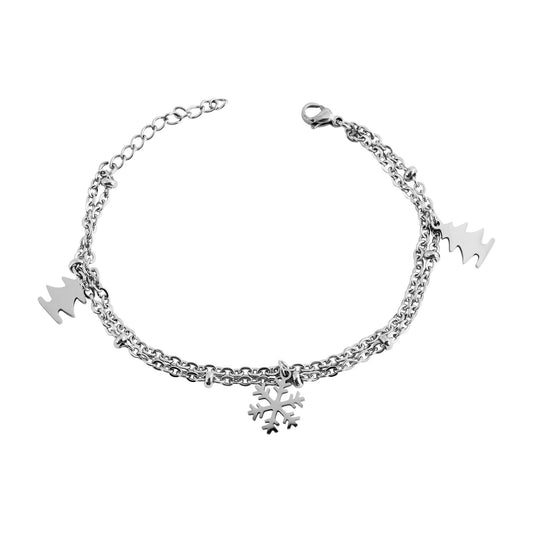 Damen Armband aus Edelstahl 17 cm