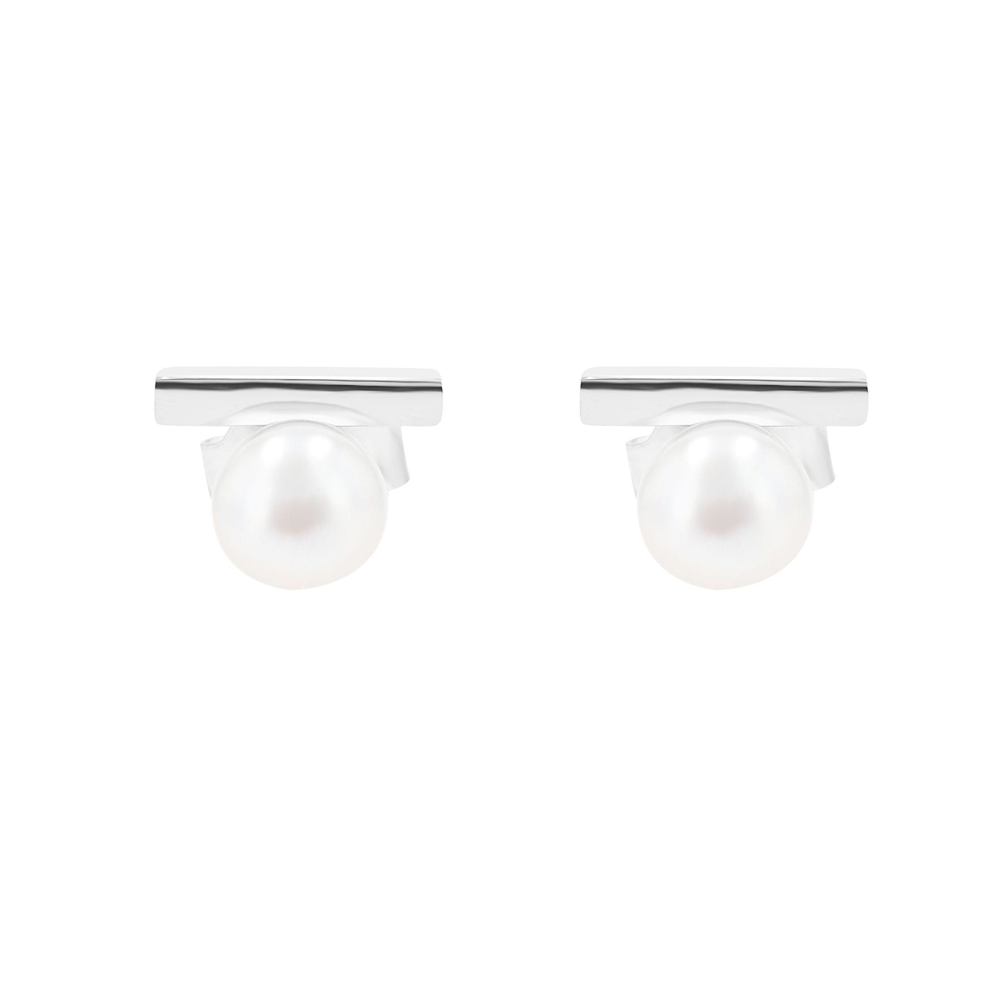 Damen Ohrringe – Ohrstecker aus 925 Silber mit Perle