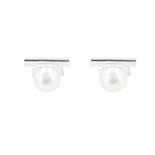 Damen Ohrringe – Ohrstecker aus 925 Silber mit Perle