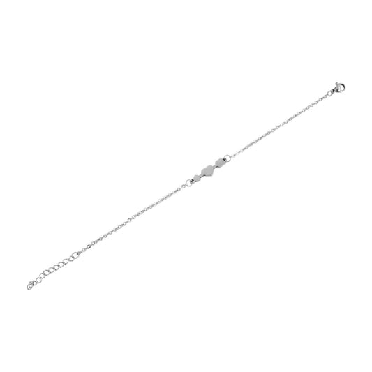 Damen Armband – Herz aus Edelstahl 17 cm