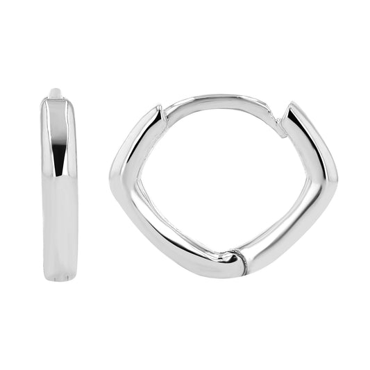 Damen Ohrringe – Klappcreole aus 925 Silber