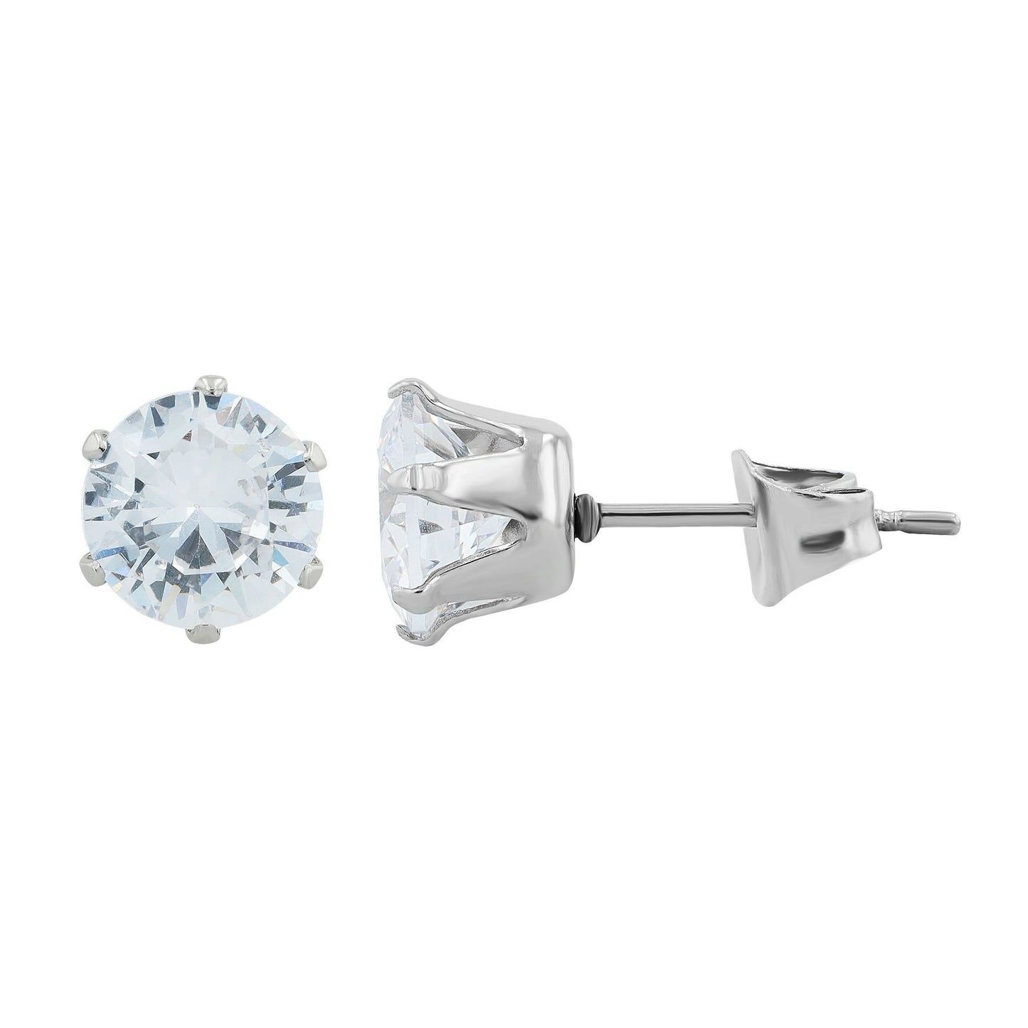 Damen Ohrringe – Ohrstecker aus Edelstahl mit Zirkonia