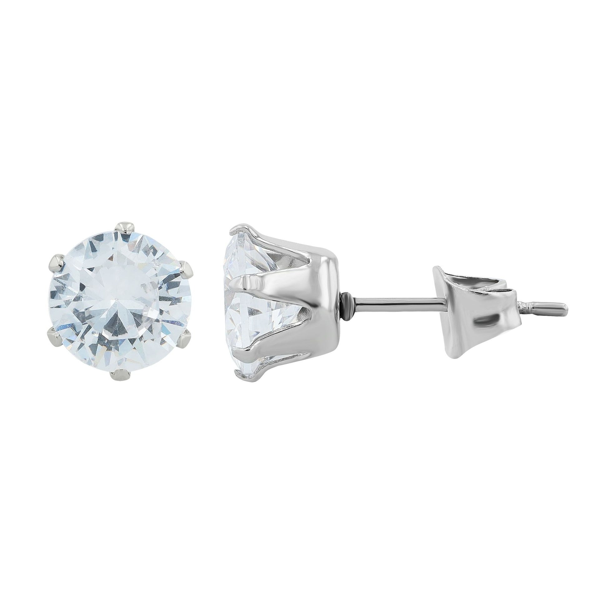Damen Ohrringe – Ohrstecker aus Edelstahl mit Zirkonia