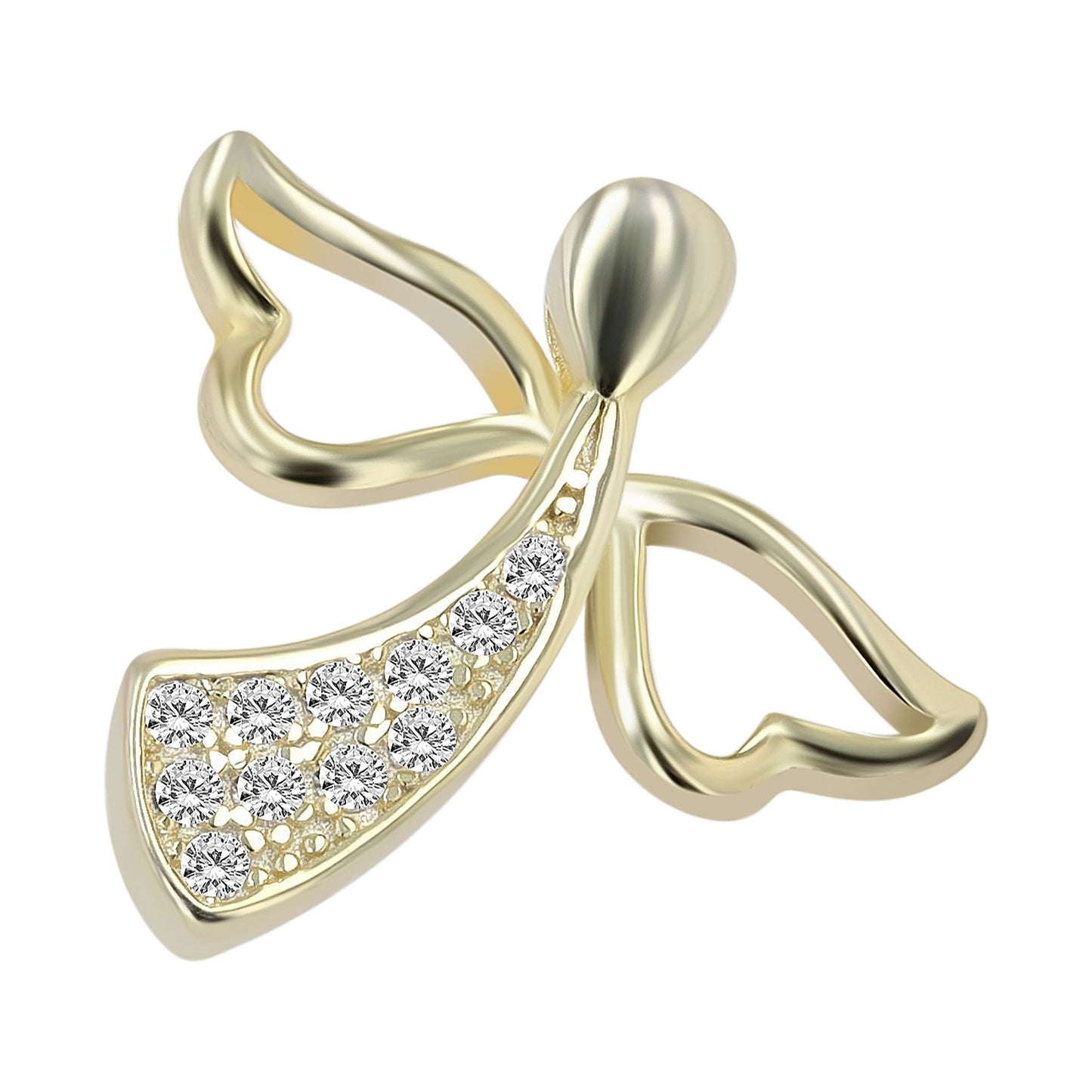 Damen Anhänger – Engelanhänger aus 925 Silber mit Zirkonia