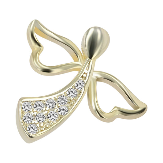 Damen Anhänger – Engelanhänger aus 925 Silber mit Zirkonia