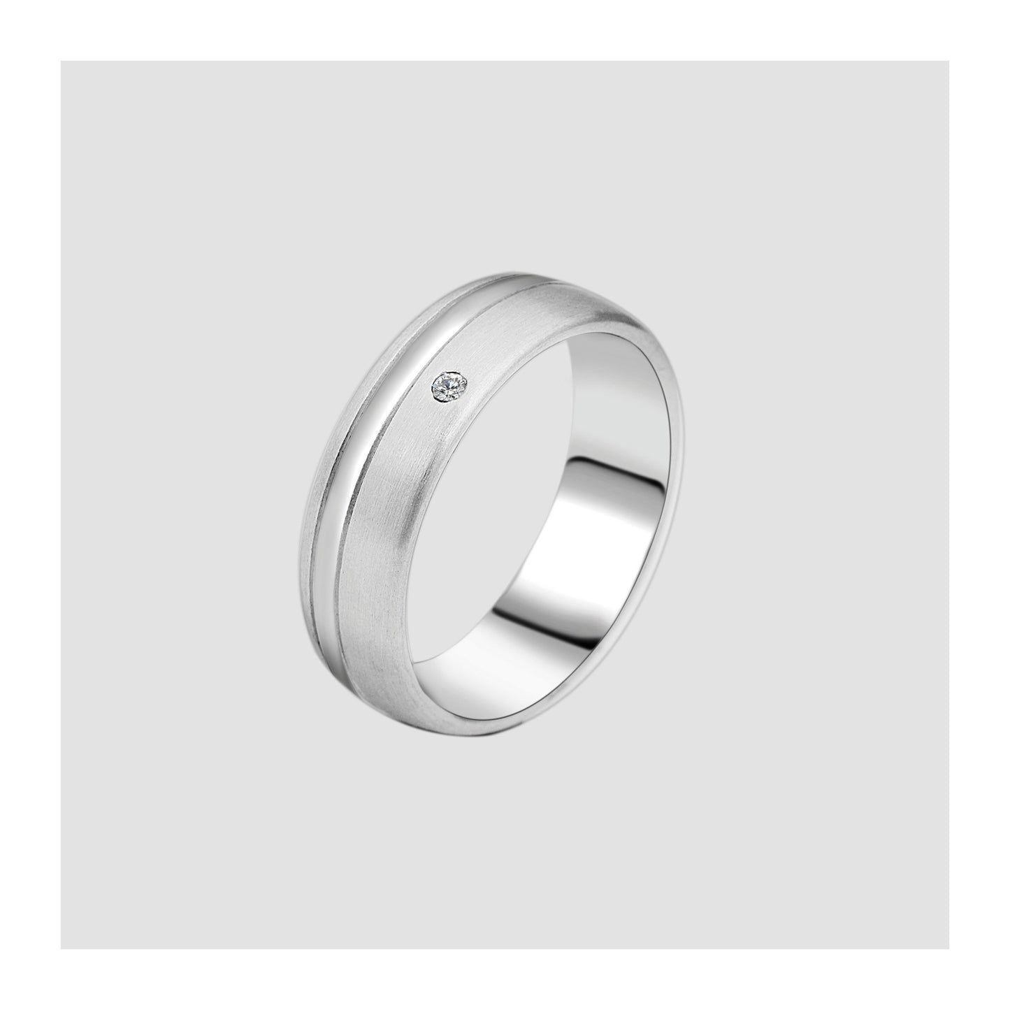 Damen Ring aus Edelstahl mit Strass Steinchen
