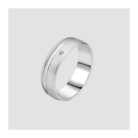 Damen Ring aus Edelstahl mit Strass Steinchen