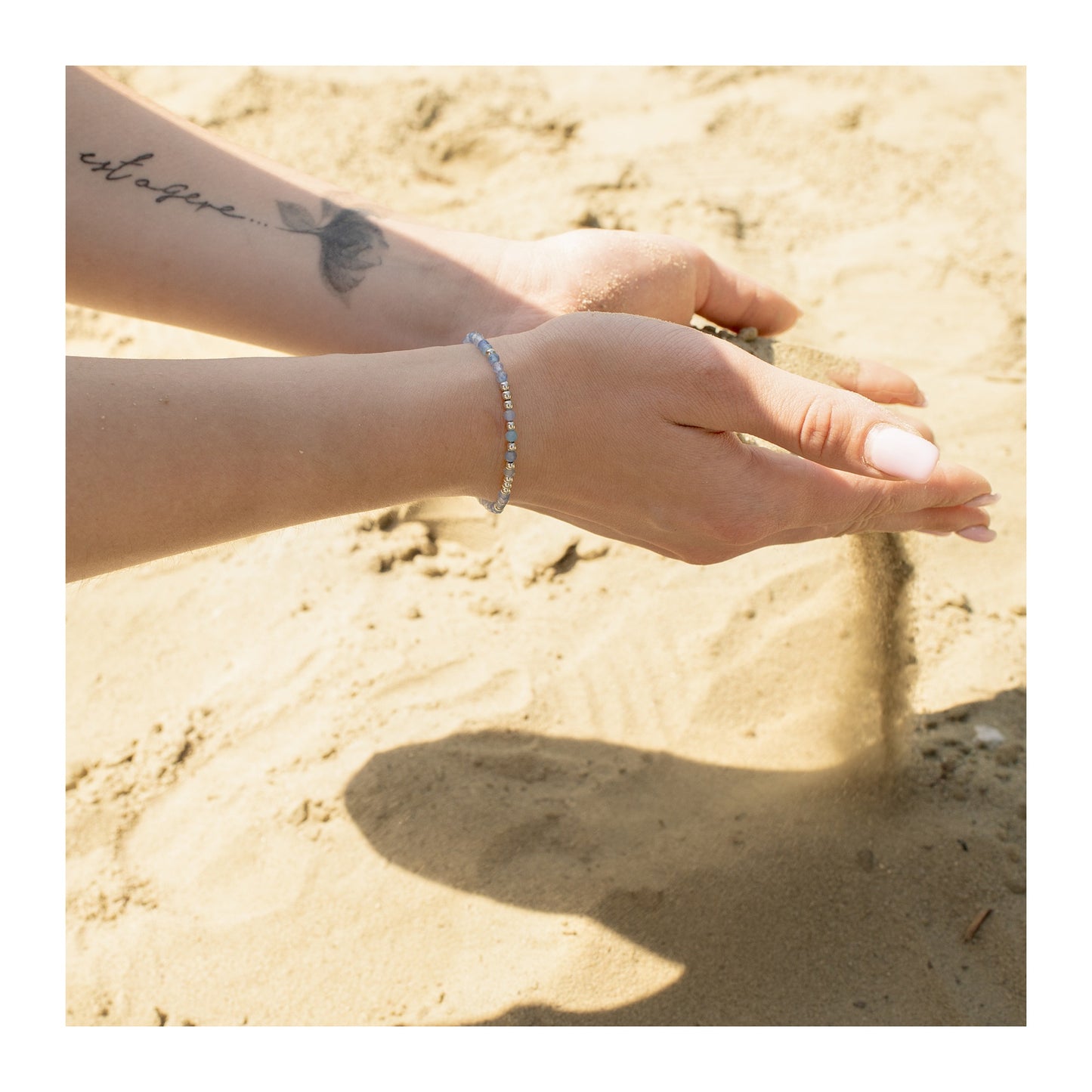 Damen Armband aus Edelstahl 17 cm