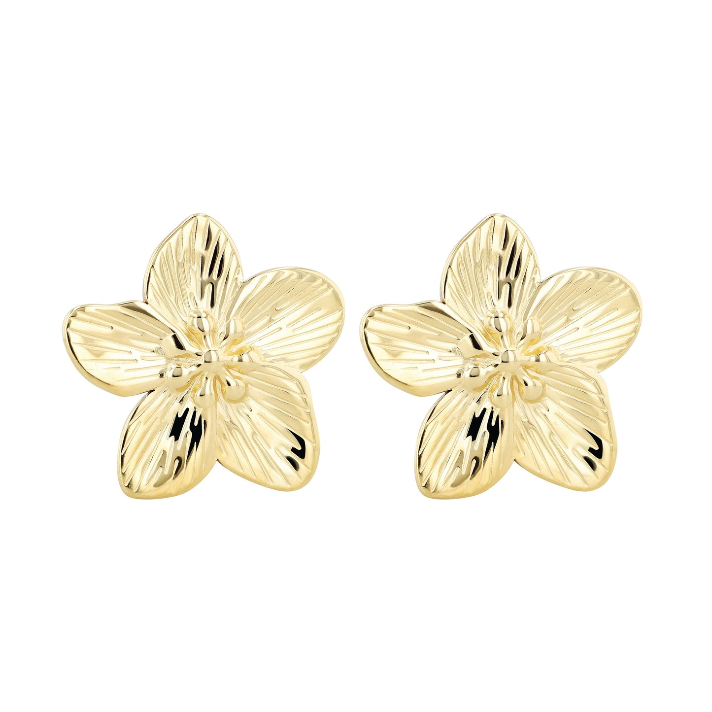 Damen Ohrringe – Ohrstecker Blume aus Edelstahl