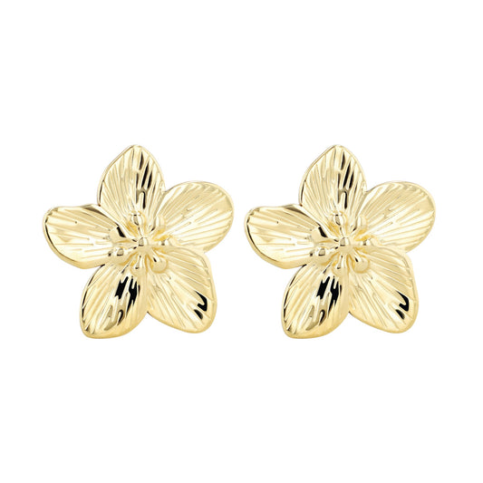Damen Ohrringe – Ohrstecker Blume aus Edelstahl
