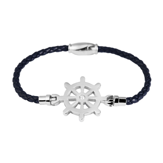 Damen Armband – Textilarmband aus Leder 18 cm