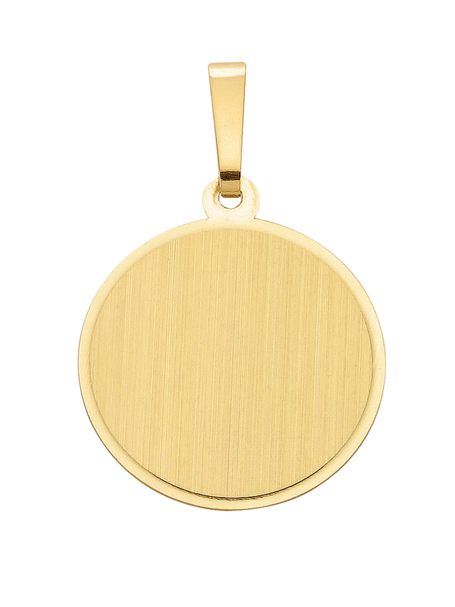 Adelia´s 333 Gold Gravurplatte Anhänger Ø 15,5 mm