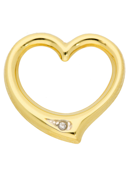 Adelia´s 333 Gold Anhänger Swingheart mit Diamant
