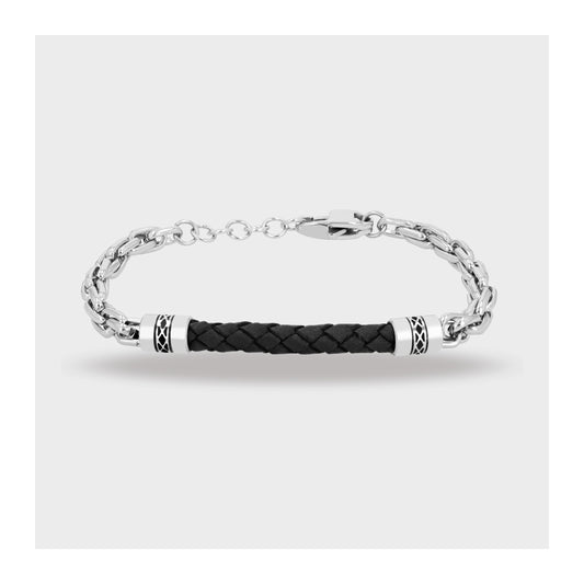 Herren Armband aus Edelstahl 19+3 cm