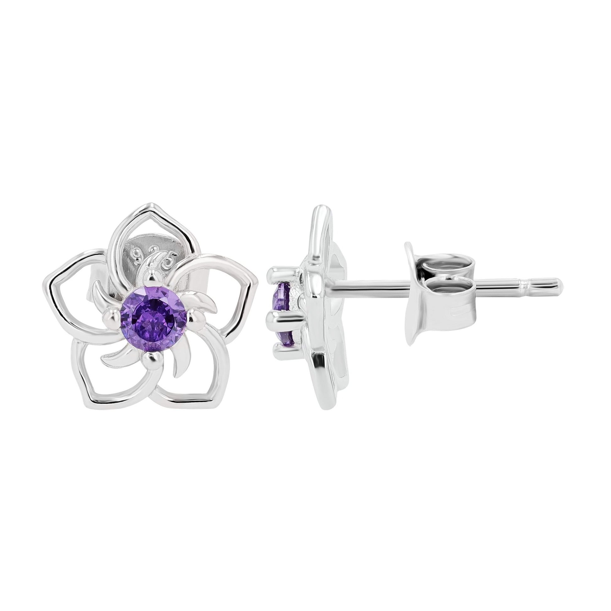 Damen Ohrringe – Ohrstecker aus 925 Silber mit Zirkonia