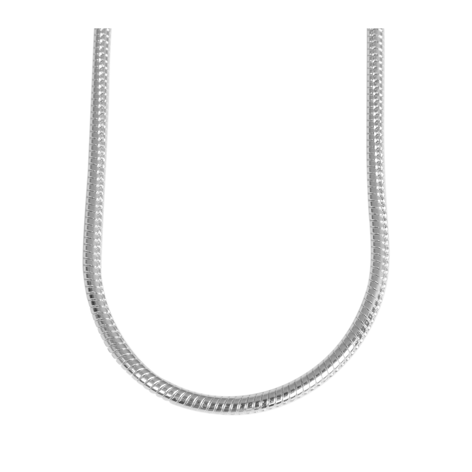 Damen Halskette – Schlangenkette aus 925 Silber 50 cm