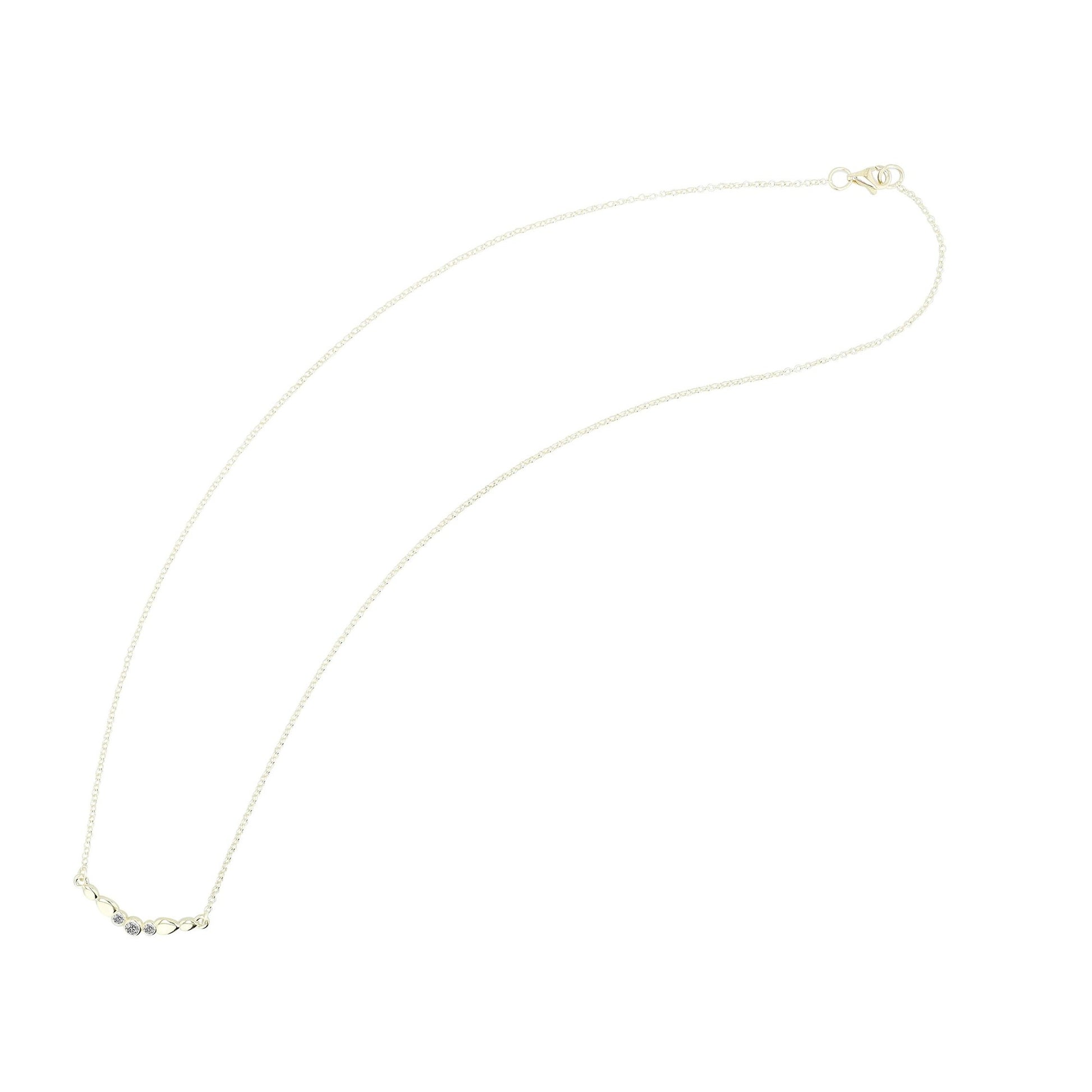 Damen Halskette aus 333 Gold mit Zirkonia 45 cm