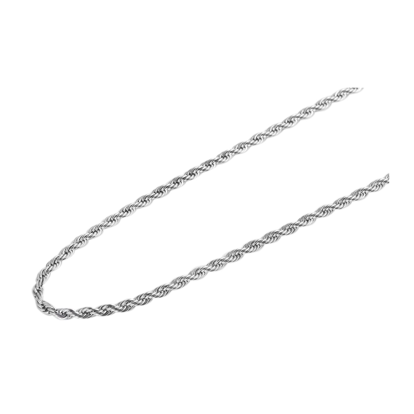 Unisex Halskette – Kordelkette aus Edelstahl 40 cm