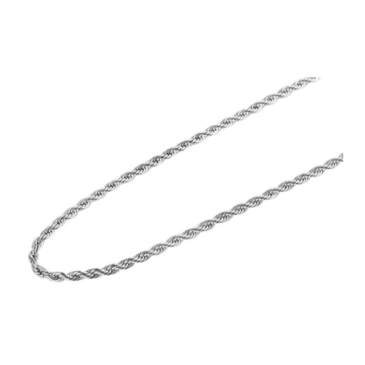 Unisex Halskette – Kordelkette aus Edelstahl 40 cm