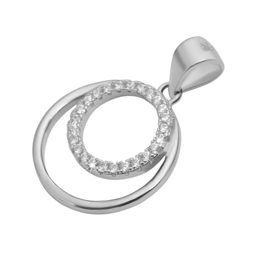 Damen Anhänger aus 925 Silber mit Zirkonia