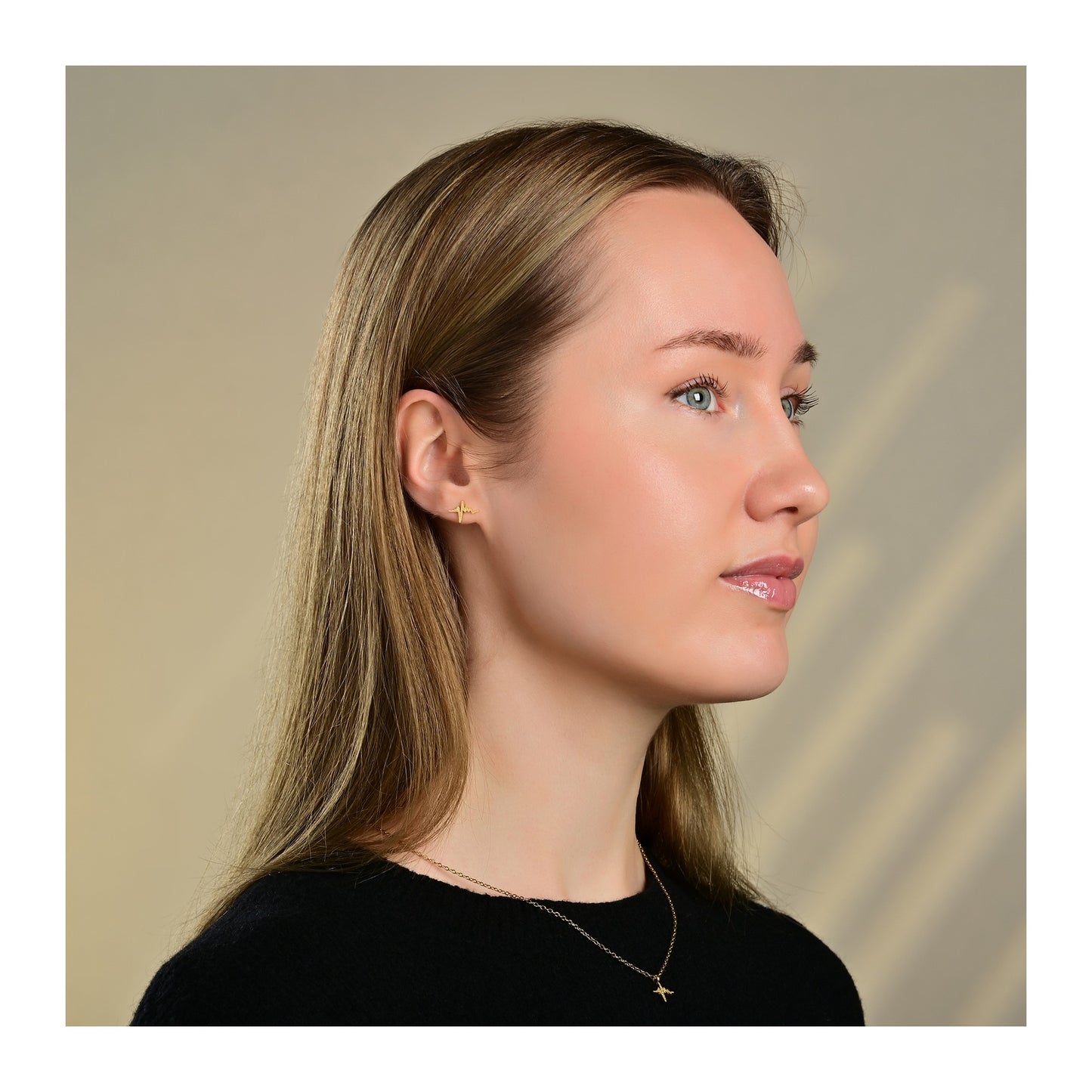 Damen Halskette aus Edelstahl 45 cm