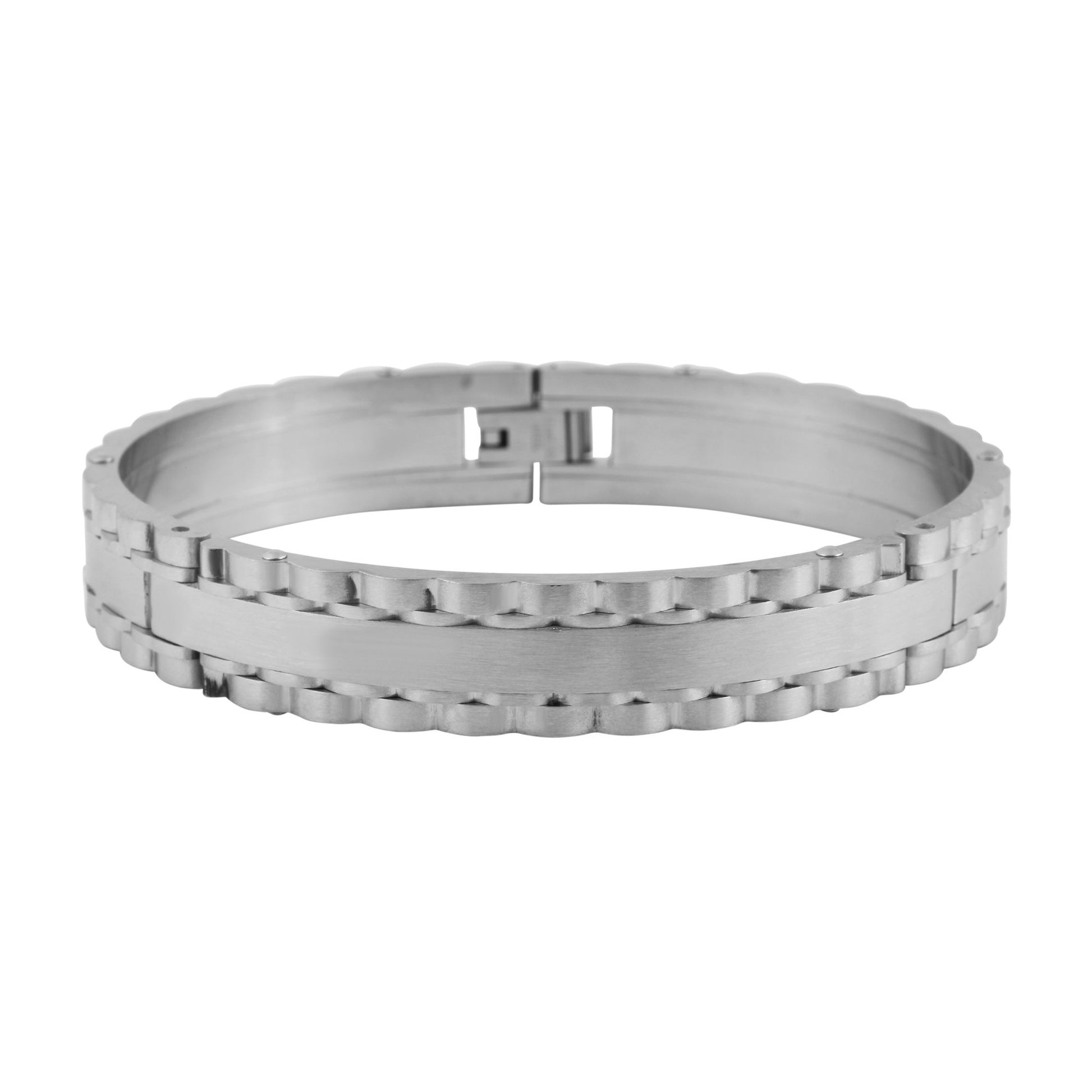 Unisex Armband – Armreif aus Edelstahl Ø 6,8 cm cm